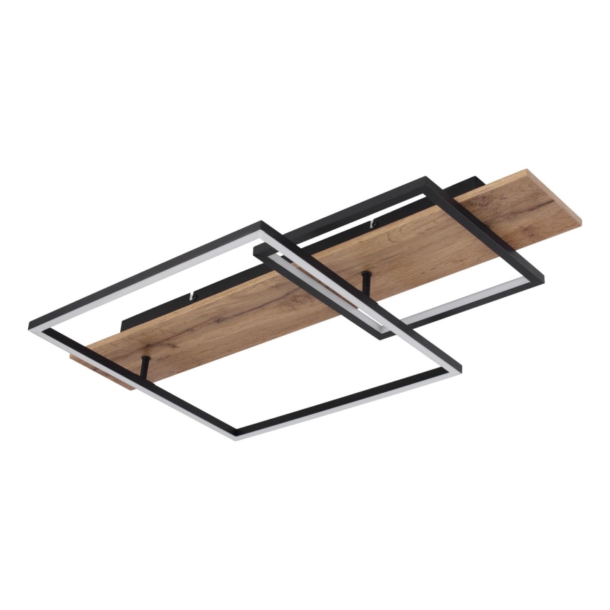 Globo 67289D1 - LED-plafondlamp VANNI LED/24W/230V 40x75 cm bruin/zwart