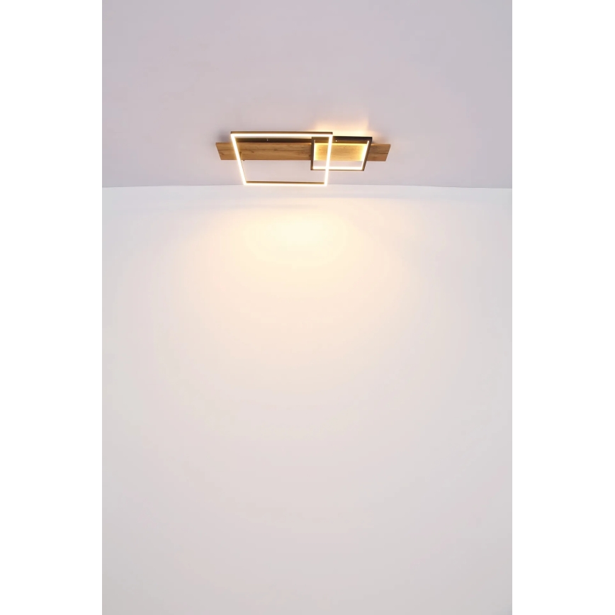 Globo 67289D1 - LED-plafondlamp VANNI LED/24W/230V 40x75 cm bruin/zwart