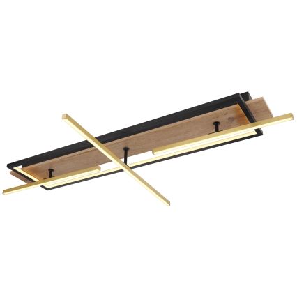 Globo 67296D2 - Plafonnier LED BEATRIX LED/48W/230V 60,5x100 cm marron