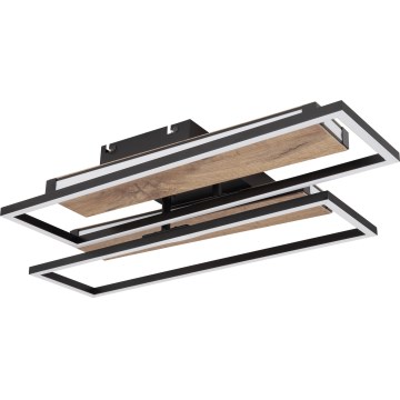 Globo 67299D1 - LED-plafondlamp COLLI LED/48W/230V 52x60 cm bruin/zwart