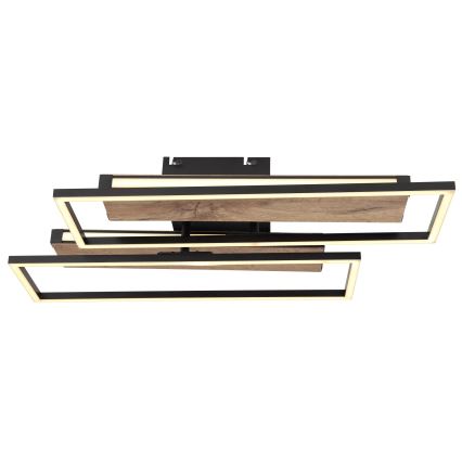 Globo 67299D1 - LED-plafondlamp COLLI LED/48W/230V 52x60 cm bruin/zwart