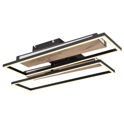 Globo 67299D1 - LED-plafondlamp COLLI LED/48W/230V 52x60 cm bruin/zwart