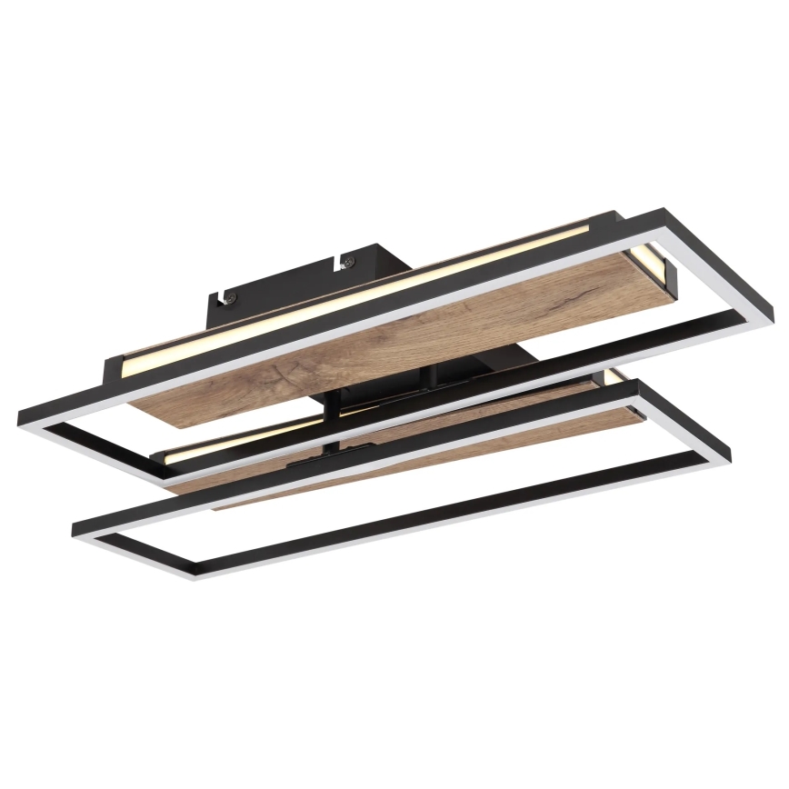 Globo 67299D1 - LED-plafondlamp COLLI LED/48W/230V 52x60 cm bruin/zwart
