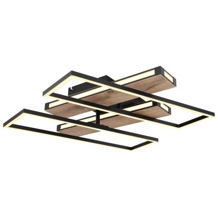 Globo 67299D1 - LED-plafondlamp COLLI LED/48W/230V 52x60 cm bruin/zwart