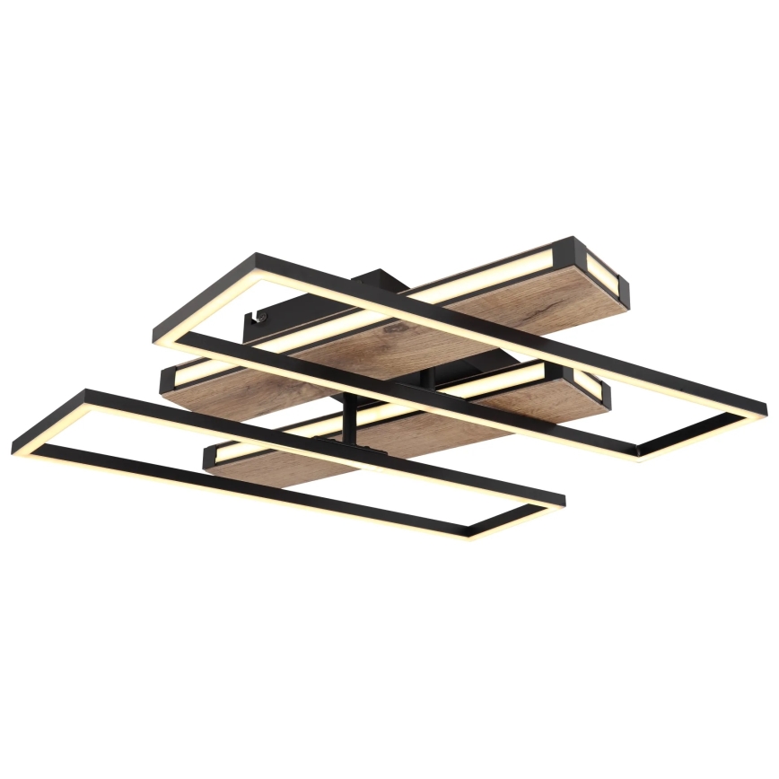 Globo 67299D1 - plafonnier LED COLLI LED/48W/230V 52x60 cm marron/noir