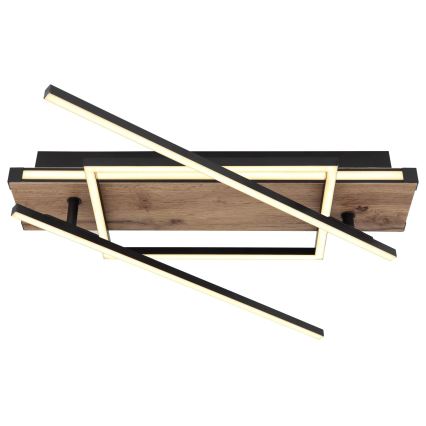 Globo 67299D3 - Plafonnier COLLI LED/40W/230V 88x120 cm beige/noir