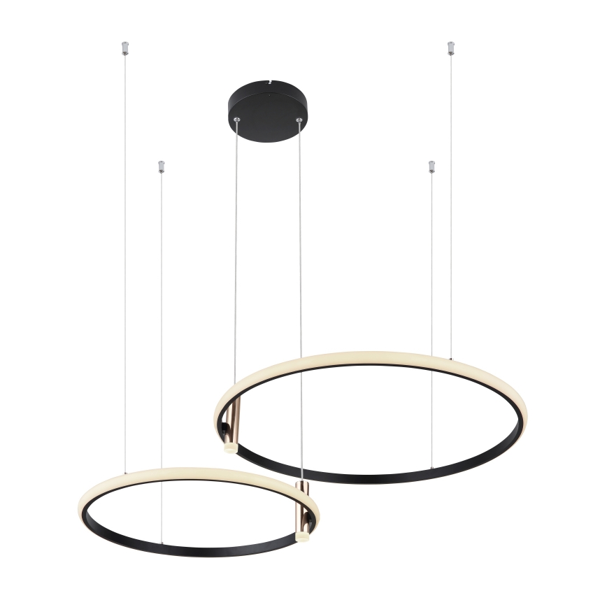 Globo - Dimbare LED hanglamp aan een koord LED/55W/230V 2700-6000K zwart + afstandsbediening