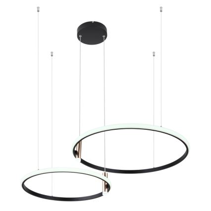 Globo - Dimbare LED hanglamp aan een koord LED/55W/230V 2700-6000K zwart + afstandsbediening