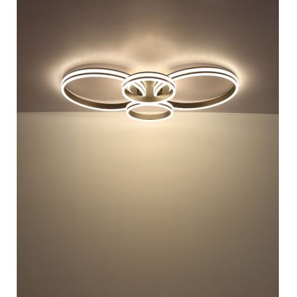 Globo - Plafonnier LED LED/39W/230V 2700/4500/6500K 106x60 cm anthracite