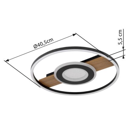 Globo - LED Plafondlamp LED/24W/230V