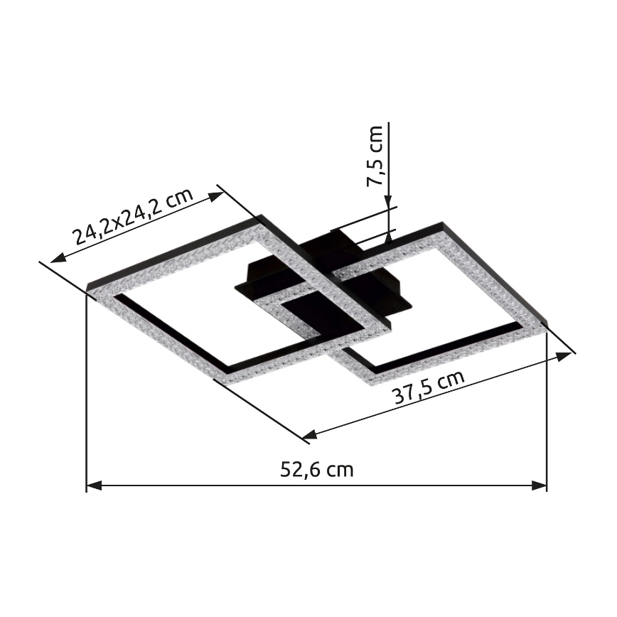 Globo - LED Plafondlamp LED/20W/230V