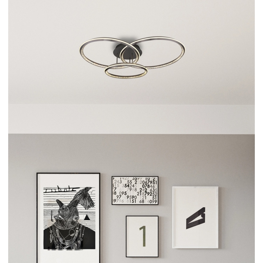Globo - LED Dimbare plafondlamp LED/72W/230V 2700-6000K 109,5x80,5 cm + afstandsbediening