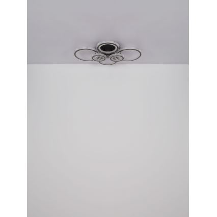 Globo - LED dimbare plafondlamp LED/60W/230V 2700-6000K 56x78 cm antraciet + afstandsbediening