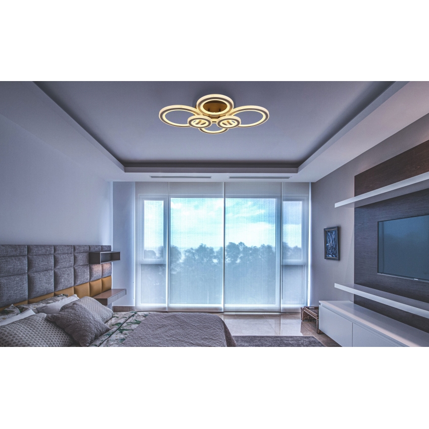 Globo - Plafonnier LED dimmable LED/60W/230V 2700-6000K 56x78 cm anthracite + télécommande