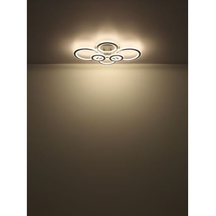 Globo - Plafonnier LED dimmable LED/60W/230V 2700-6000K 56x78 cm anthracite + télécommande