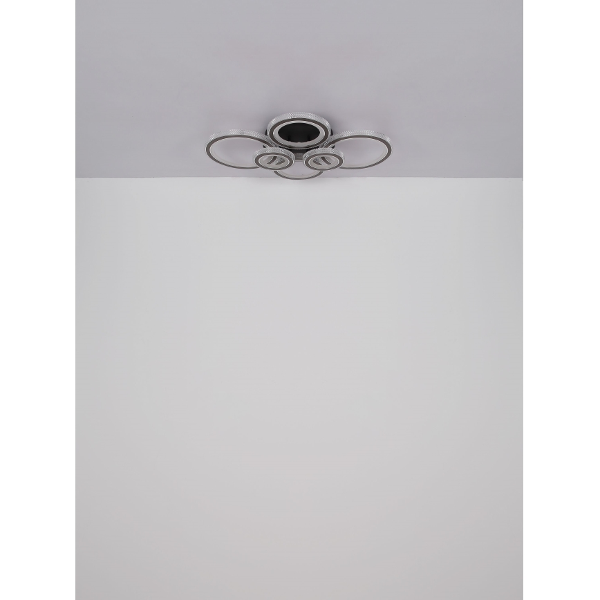 Globo - Plafonnier LED dimmable LED/60W/230V 2700-6000K 56x78 cm anthracite + télécommande