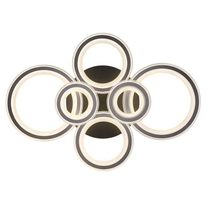 Globo - Plafonnier LED dimmable LED/60W/230V 2700-6000K 56x78 cm anthracite + télécommande