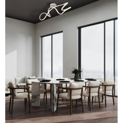 Globo - LED Bevestigde Hanglamp LED/30W/230V mat chroom