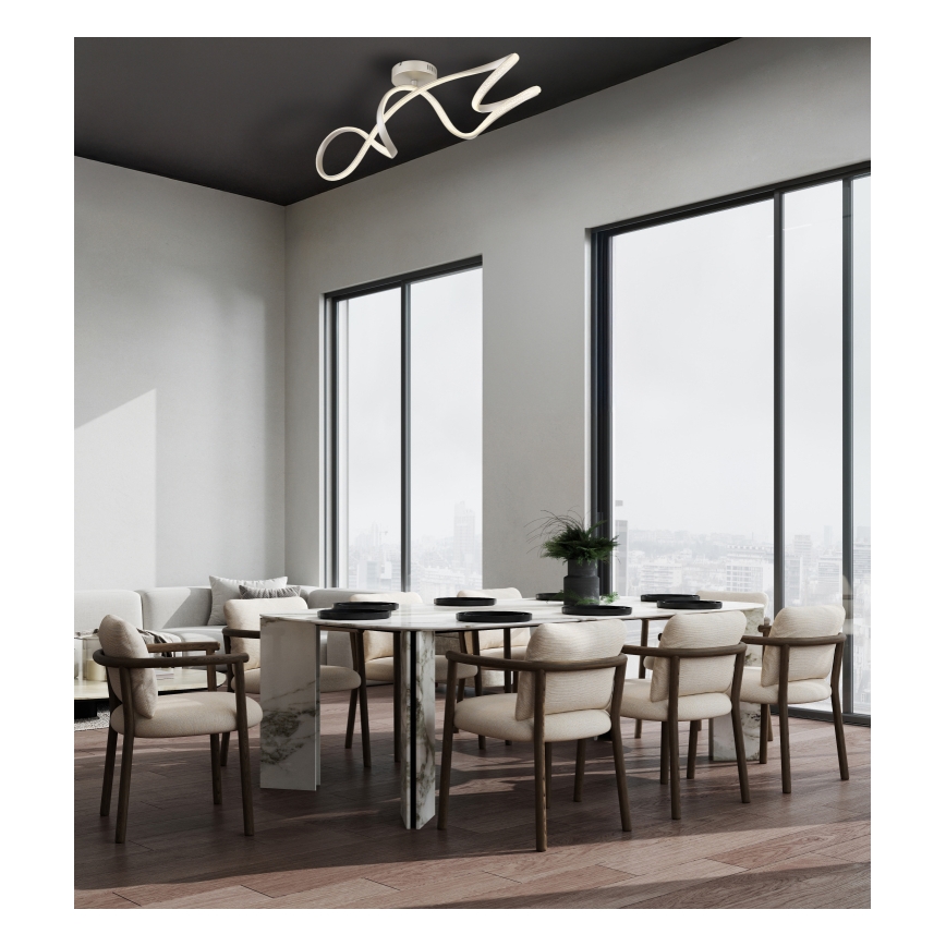 Globo - LED Bevestigde Hanglamp LED/30W/230V mat chroom