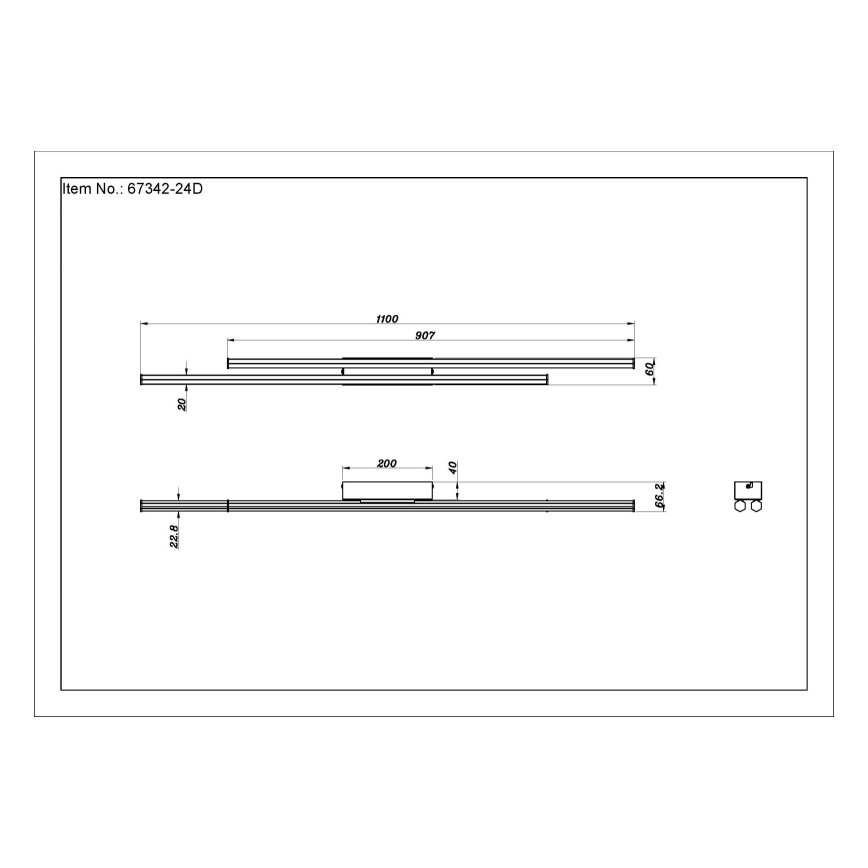 Globo - LED plafondlamp LED/24W/230V 3000K zwart