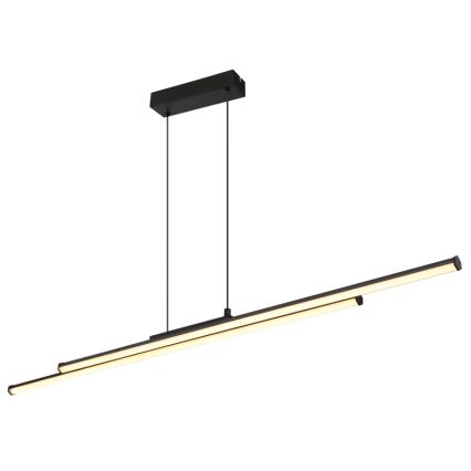 Globo - Suspension filaire LED/24W/230V 3000K noir