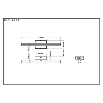 Globo - LED plafondlamp LED/6W/230V 3000K zwart