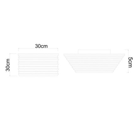 Globo - Plafonnier LED/15W/230V 3000K 30x30 cm