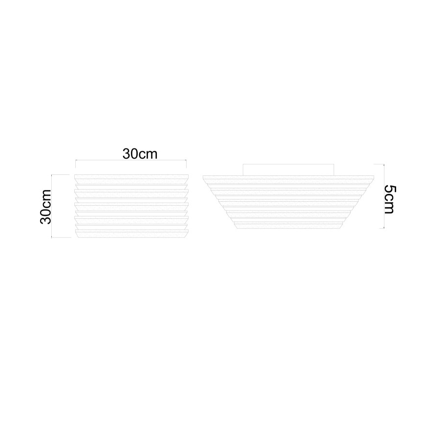 Globo - Plafonnier LED/15W/230V 3000K 30x30 cm