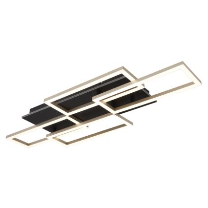 Globo - Dimbare LED-plafondlamp LED/40W/230V 2700-6500K 32,5x87,5 cm zwart + afstandsbediening