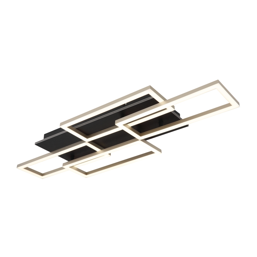 Globo - Dimbare LED-plafondlamp LED/40W/230V 2700-6500K 32,5x87,5 cm zwart + afstandsbediening