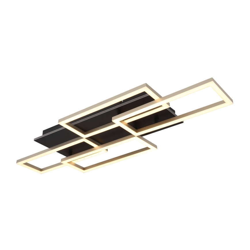 Globo - Dimbare LED-plafondlamp LED/40W/230V 2700-6500K 32,5x87,5 cm zwart + afstandsbediening