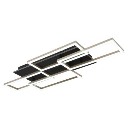 Globo - Dimbare LED-plafondlamp LED/40W/230V 2700-6500K 32,5x87,5 cm zwart + afstandsbediening