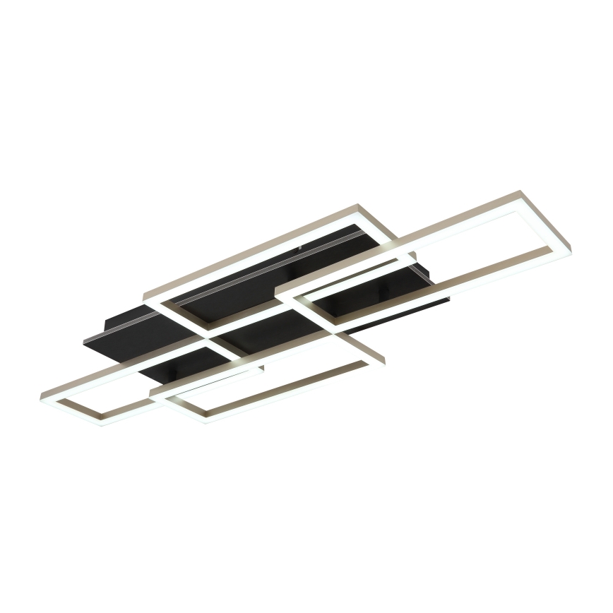 Globo - Dimbare LED-plafondlamp LED/40W/230V 2700-6500K 32,5x87,5 cm zwart + afstandsbediening