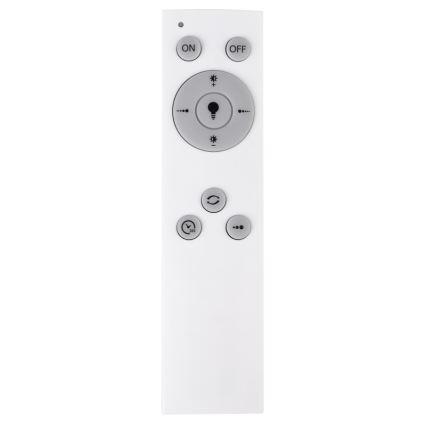 Globo - Dimbare LED-plafondlamp LED/40W/230V 2700-6500K 32,5x87,5 cm zwart + afstandsbediening