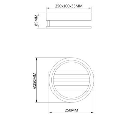 Globo - Plafonnier LED 10W/230V 3000/4200/600K 25x25 cm