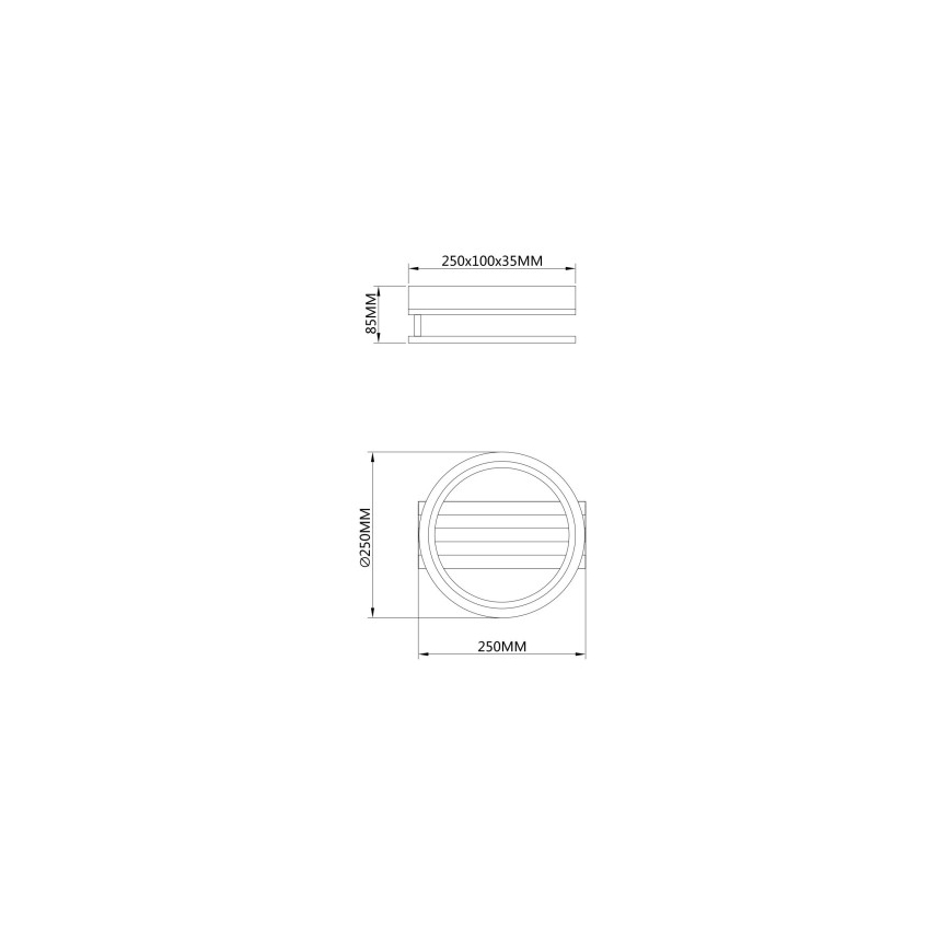 Globo - Plafonnier LED 10W/230V 3000/4200/600K 25x25 cm