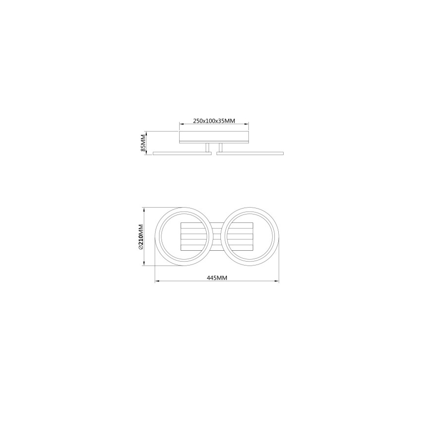 Globo - Plafonnier LED/15W/230V 3000/4200/6000K