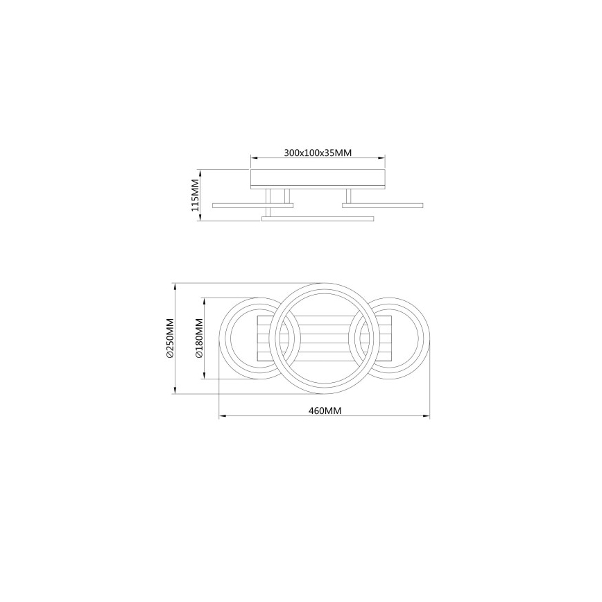 Globo - Plafonnier LED LED/21W/230V 3000/4200/6000K