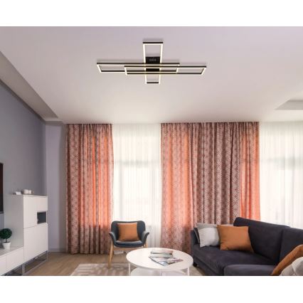 Globo - Plafonnier LED 55 W, 230 V, 3000 K, 80 x 60 cm