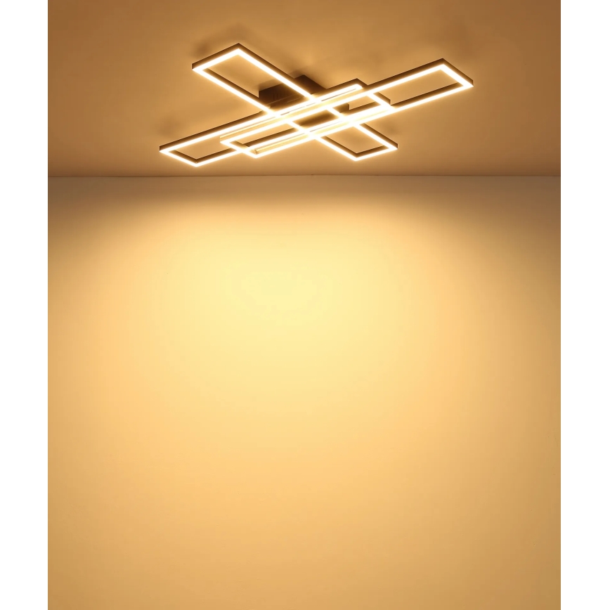 Globo - Plafonnier LED 55 W, 230 V, 3000 K, 80 x 60 cm