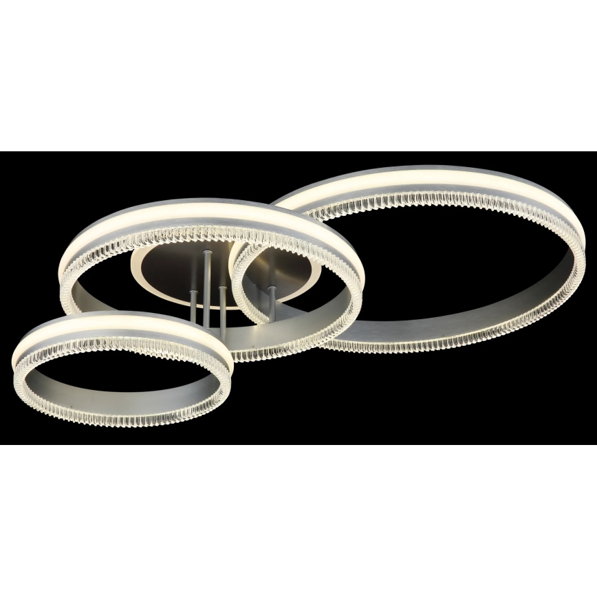 Globo - Plafonnier LED dimmable/72W/230V 2700-6000K argenté + télécommande