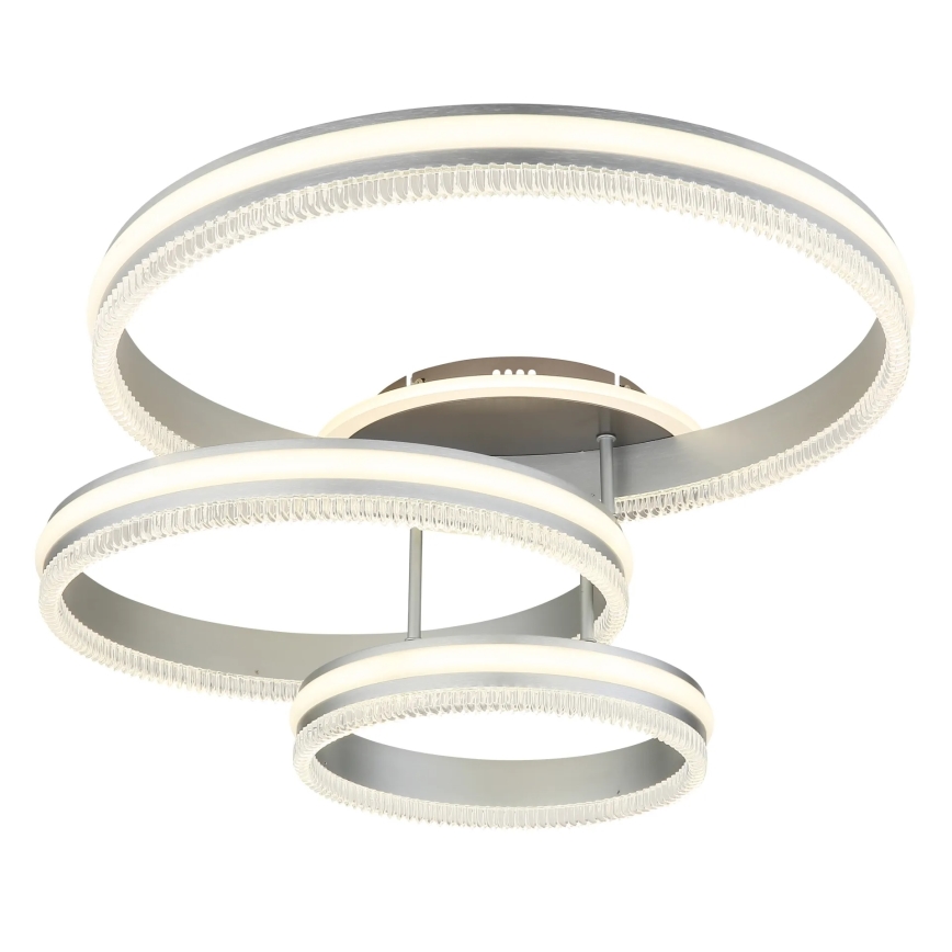 Globo - Plafonnier LED dimmable/72W/230V 2700-6000K argenté + télécommande