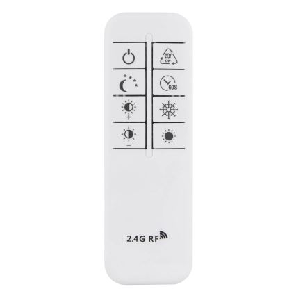 Globo - Plafonnier LED dimmable/72W/230V 2700-6000K argenté + télécommande