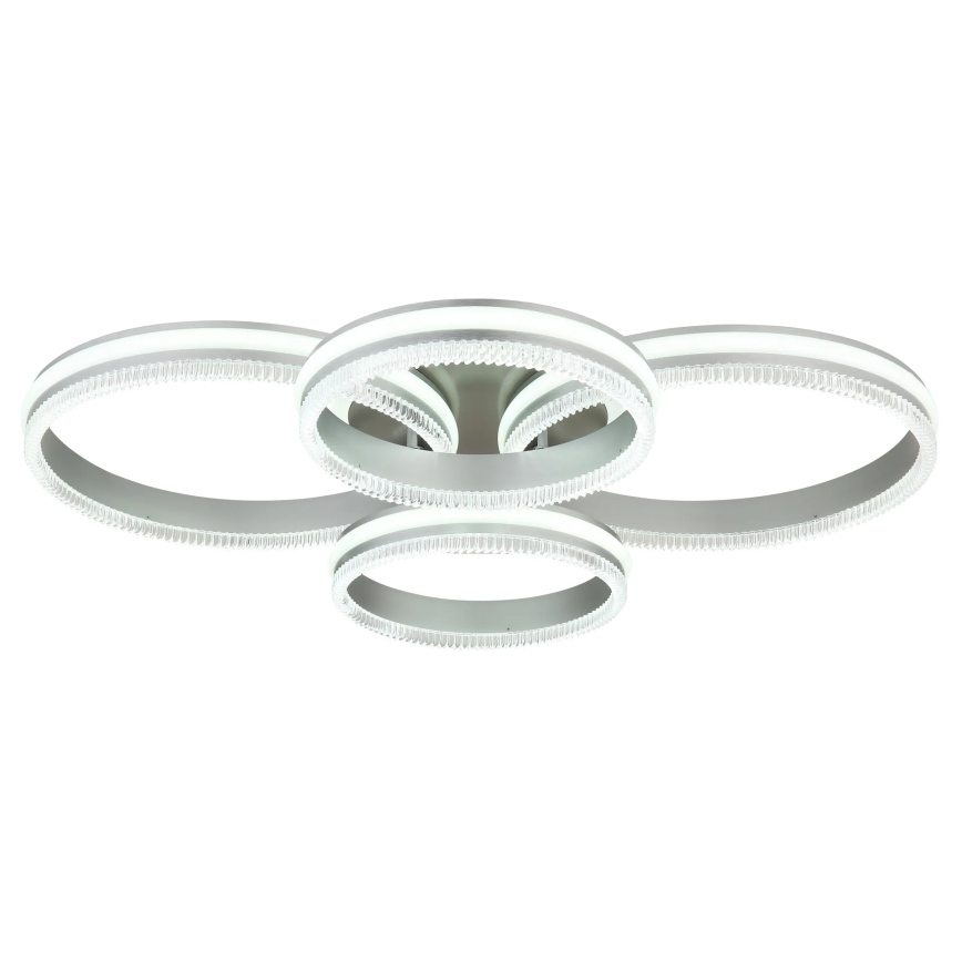 Globo - Dimbare LED-plafondlamp LED/90W/230V 2700-6000K zilver + afstandsbediening