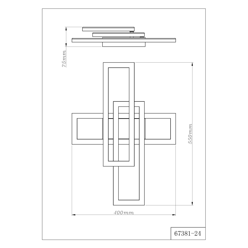 Globo - Plafonnier LED/24W/230V 3000/4000/6000K