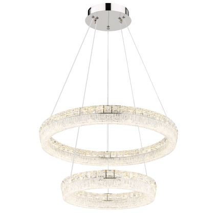 Globo - Suspension LED dimmable sur câble LED/60W/230V 2700-6000K transparente + télécommande