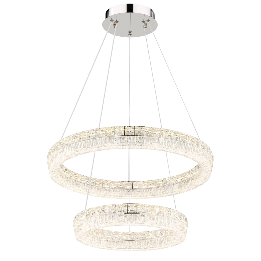 Globo - Suspension LED dimmable sur câble LED/60W/230V 2700-6000K transparente + télécommande