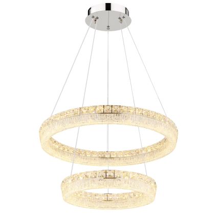 Globo - Suspension LED dimmable sur câble LED/60W/230V 2700-6000K transparente + télécommande