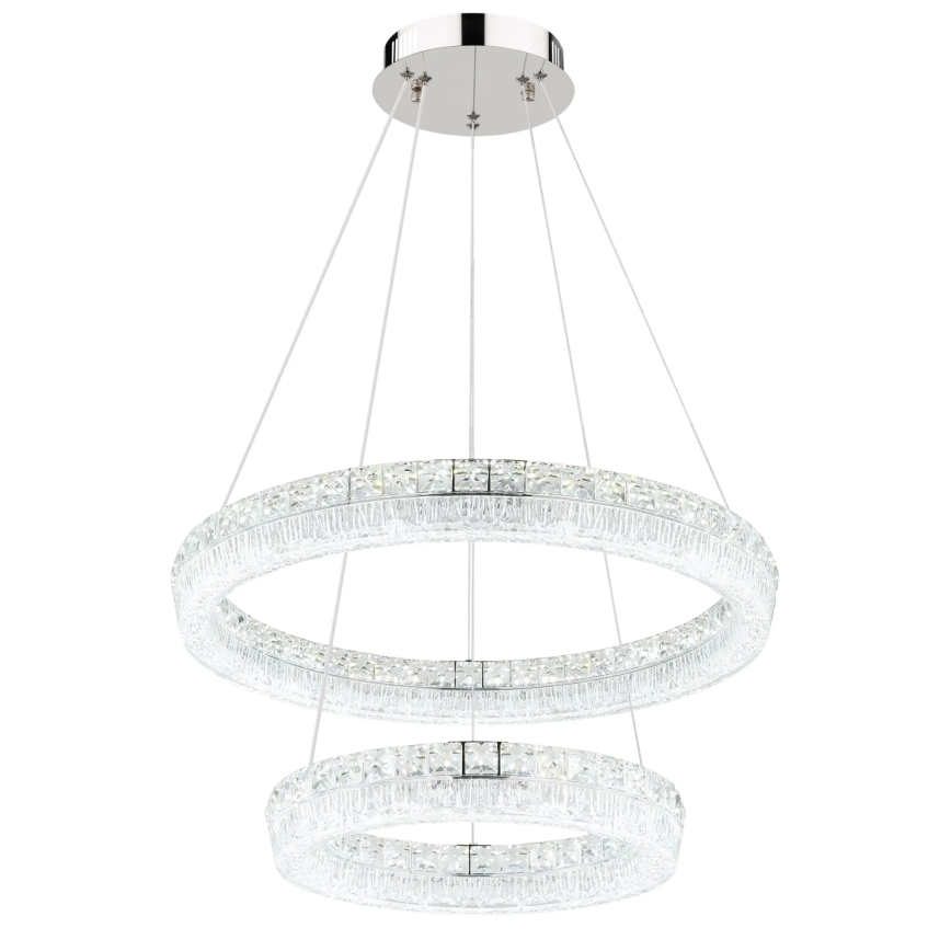 Globo - Suspension LED dimmable sur câble LED/60W/230V 2700-6000K transparente + télécommande