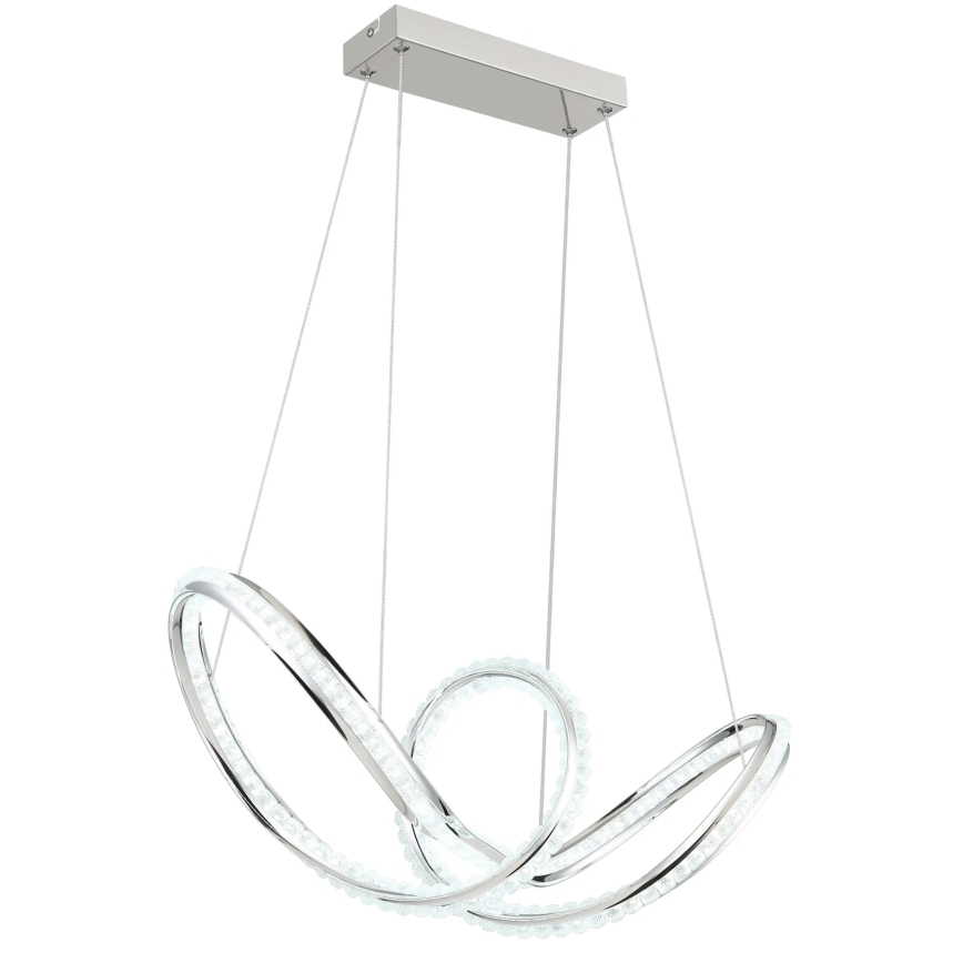 Globo - Suspension LED à intensité variable sur câble LED/45W/230V 2700-6000K chrome brillant + télécommande